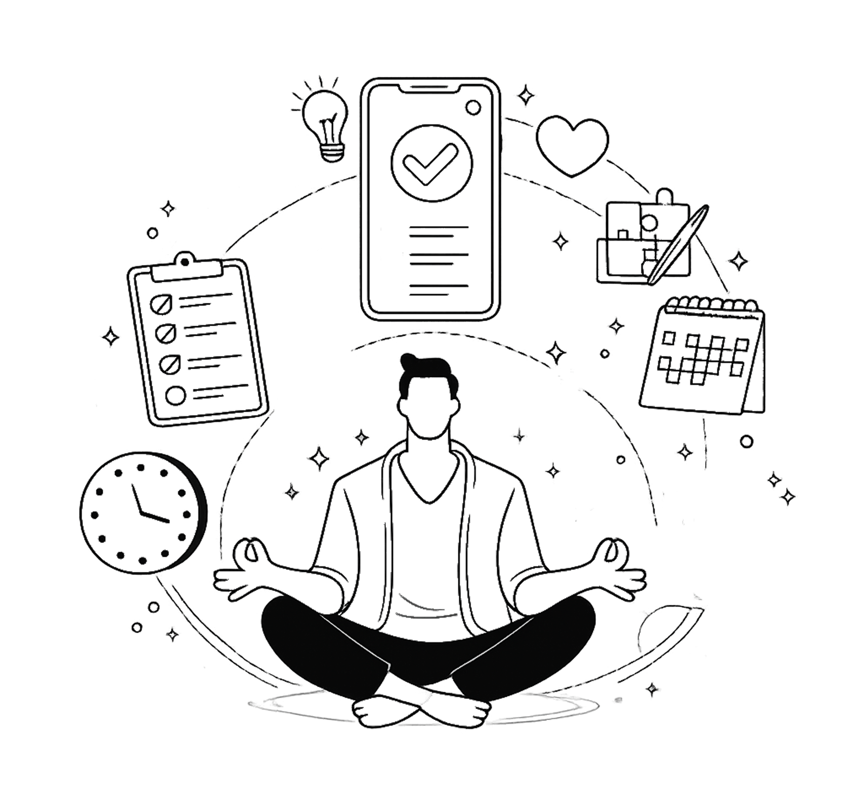Mindful illustration